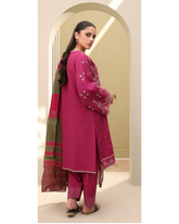 3-PC unstitched Printed Lawn By Zellbury | 0286